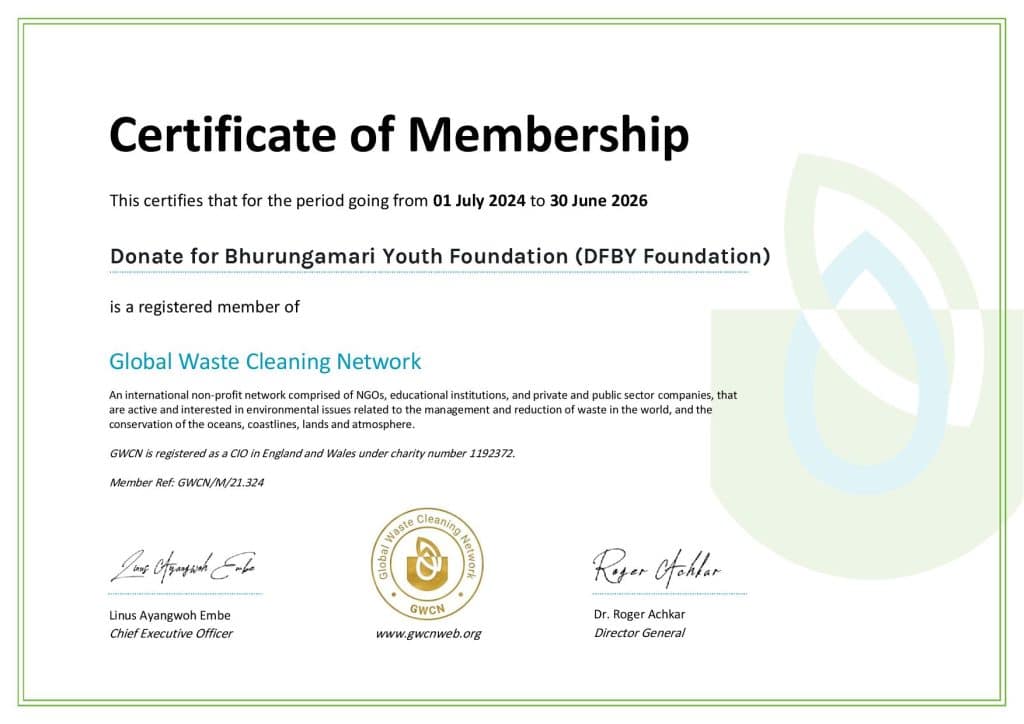 GWCN-Certificate-of-Membership-Donate-for-Bhurungamari-Youth-Foundation-DFBYFoundation
